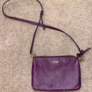 Kate Spade Maroon Cross Body Purse